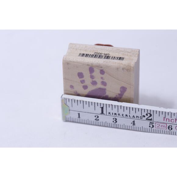 Hand, High Five, Message Stamp, Rubber Stamp, Card Making, Scrapbooking, - Picture 2 of 4